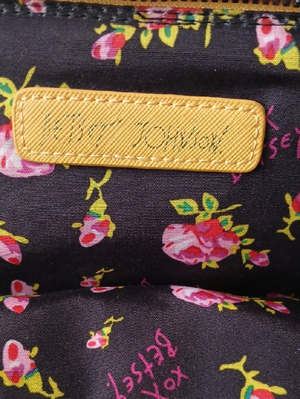 Betsey Johnson Mustard Yellow Bow Satchel - Picture 4 of 6